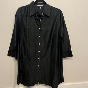 Elegant Black Button-Down Women’s Shirt